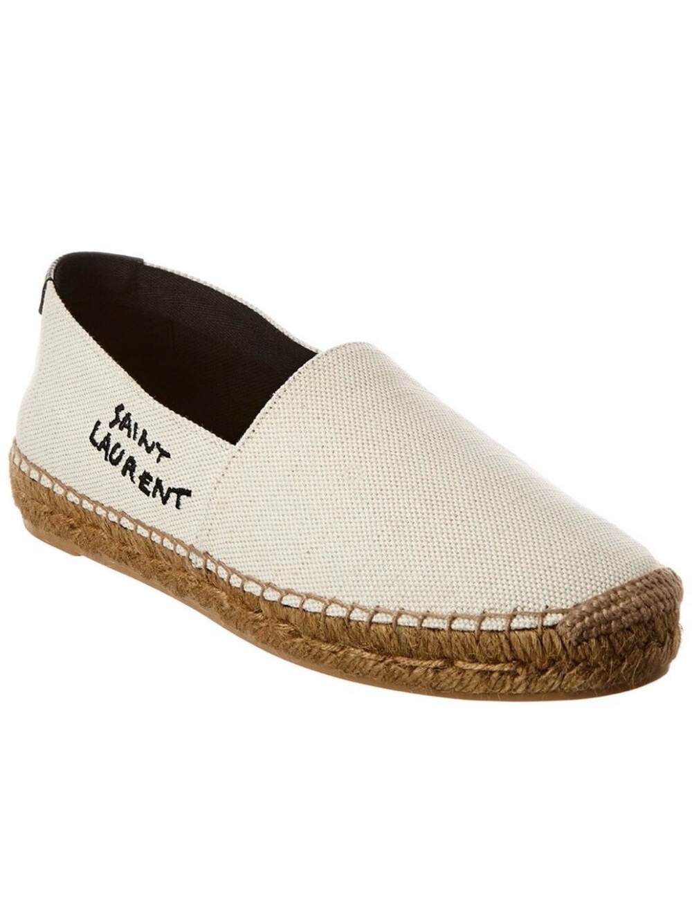 Saint Laurent NEW 100% Authentic Signature Canvas Neutral Espadrilles